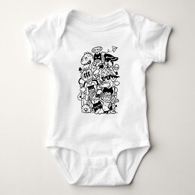 Sällsam samling tecknade figurer t shirt (Framsida)