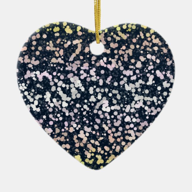 Sällsam Söt Retro Boho Flora Pangender Pride Flagg Julgransprydnad Keramik (Framsidan)