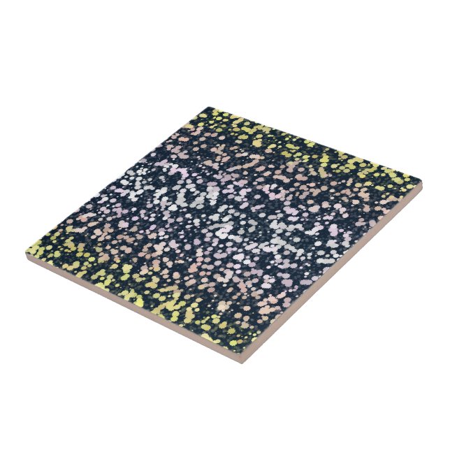 Sällsam Söt Retro Boho Flora Pangender Pride Flagg Kakelplatta (Sidan)