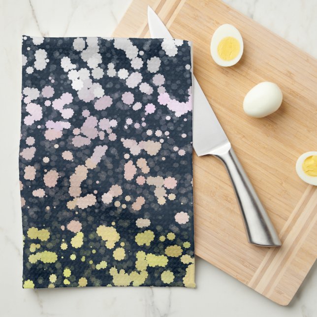 Sällsam Söt Retro Boho Flora Pangender Pride Flagg Kökshandduk (Vikt i Fjärdedel)