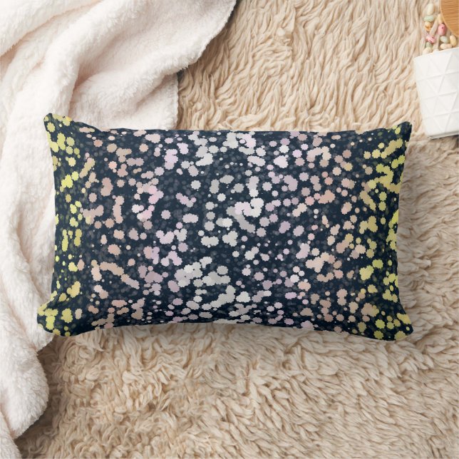 Sällsam Söt Retro Boho Flora Pangender Pride Flagg Lumbarkudde (Filt)