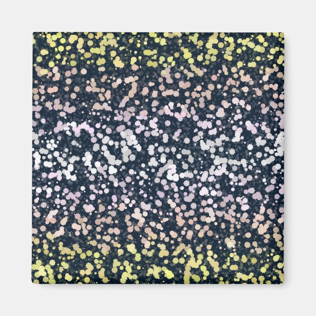 Sällsam Söt Retro Boho Flora Pangender Pride Flagg Magnet (Framsidan)