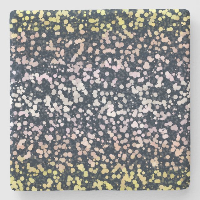 Sällsam Söt Retro Boho Flora Pangender Pride Flagg Stenunderlägg (Framsidan)