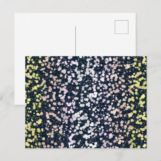 Sällsam Söt Retro Boho Flora Pangender Pride Flagg Vykort (Fram/baksida)