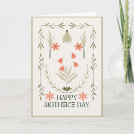 Sällsam & Whimsiskalig Glad mors dag Kort
