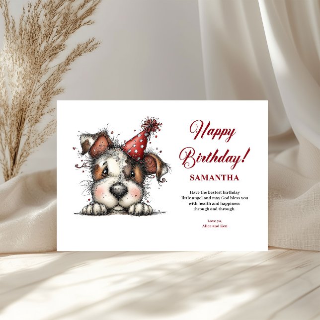 Sällsamma djur Personlig barnkort för hälsningar (Quirky Animals Personalized kids greeting card)