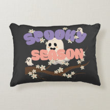 Sällsamt säsongs-spöke Halloween accent-kastkudde