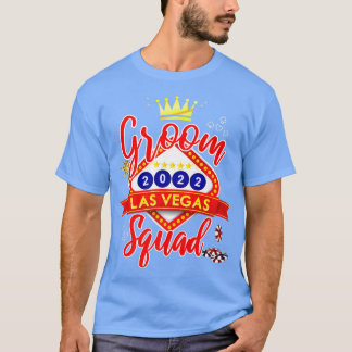 Sällskap på möhippa i Vegas gifta i Vegas Brudgum  T Shirt