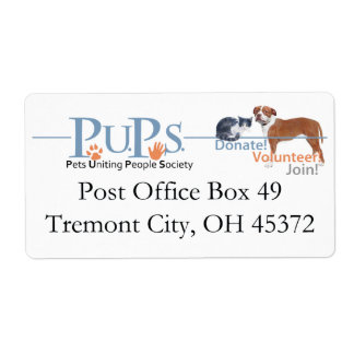 Sällskapet Husdjur som Enar Människor Etiketter Fraktsedel