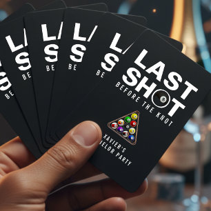 Sällskapsaktivitet för möhippa Sista skottet Bilja Casinokort