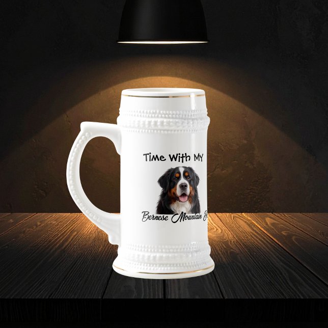 Sällskapsberner sennenhund Personlig Sejdel (Add your Text and Dogs Photo)