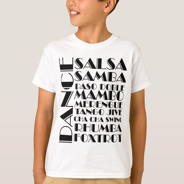 sällskapsdans t-shirt (Framsida)