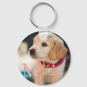 sällskapsdjur hund foto est år namn monogram katt nyckelring