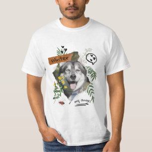 Sällskapsdjur och blommor, skalbara, finfördelade t shirt