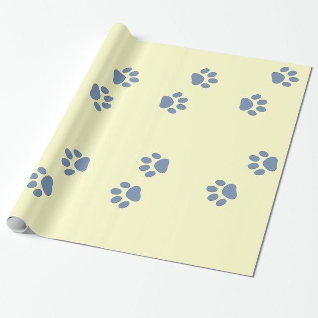 sällskapsdjur tassavtryck av hund presentpapper (Utrullad)