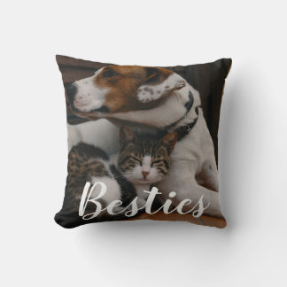 Sällskapsdjur Vän Husdjurs Pappa Katt Mamma Gåva B Kudde