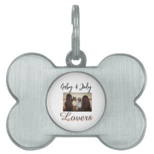 Sällskapsdjur vänner add name husdjur foto djur kä ID-bricka husdjur