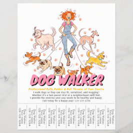 Sällskapsdjurssittning Hundpromenad Tjänst Söt Anp Reklamblad