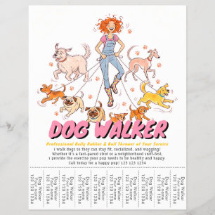 Sällskapsdjurssittning Hundpromenad Tjänst Söt Anp Reklamblad