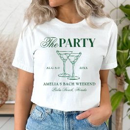 Sällskapsfest före bröllop - Martini T Shirt