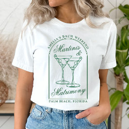 Sällskapsfest före bröllop med Martinis T Shirt