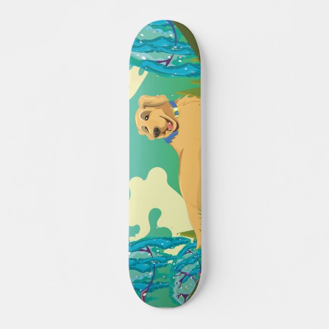 Sällskapshund i parken mini skateboard bräda 18,7 cm (Framsida)