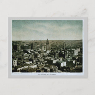 Sällsynt 1903 San Francisco från Nob Backe-foto Vykort