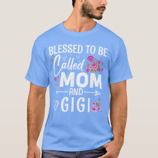 Sällsynt att kallas mamma och Gigi mors dag blommo T Shirt