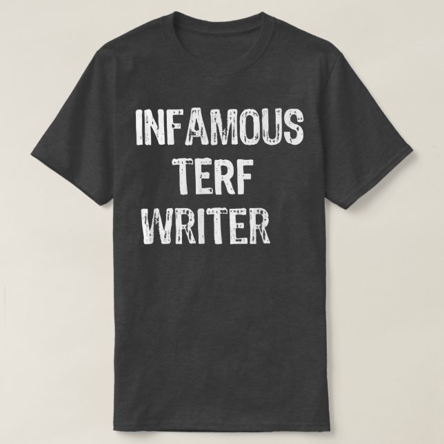 Sällsynt berömd Terf Writer T Shirt (Design framsida)