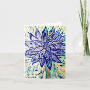Sällsynt Blue Dahlia Kort