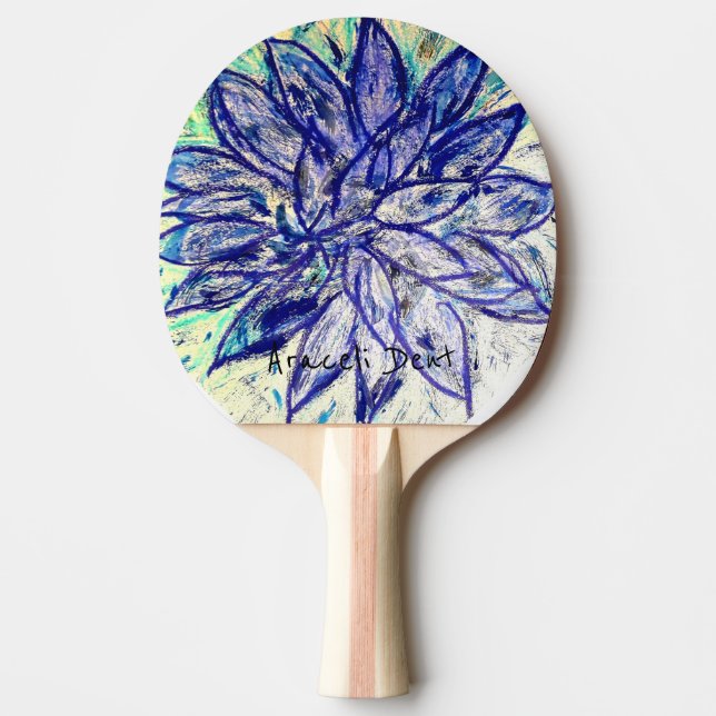 Sällsynt Blue Dahlia Pingisracket (Framsidan)