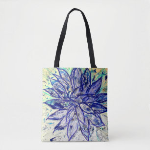 Sällsynt Blue Dahlia Tygkasse