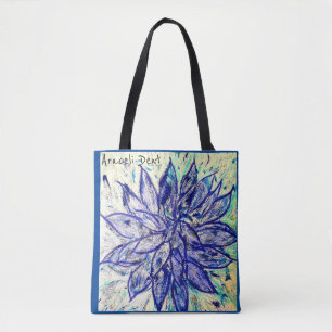 Sällsynt Blue Dahlia Tygkasse