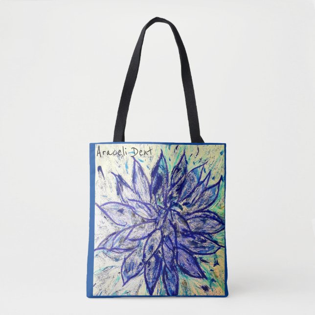 Sällsynt Blue Dahlia Tygkasse (Framsida)