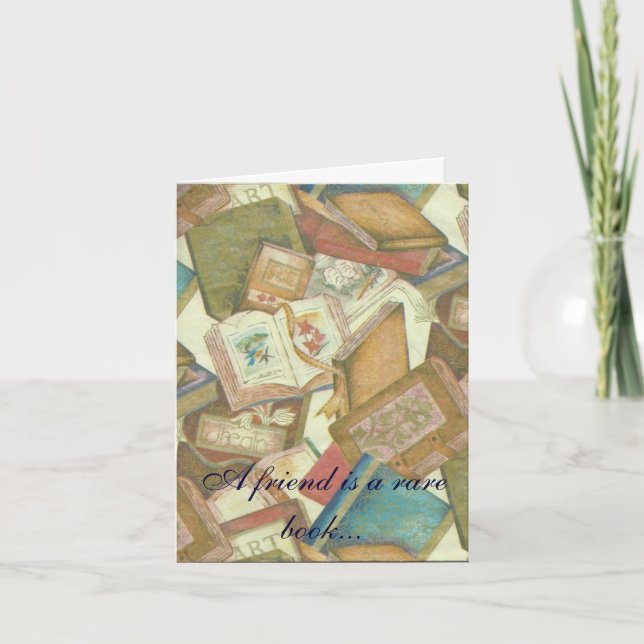 Sällsynt Bok Vänskap-anteckningskort Kort (Framsida)