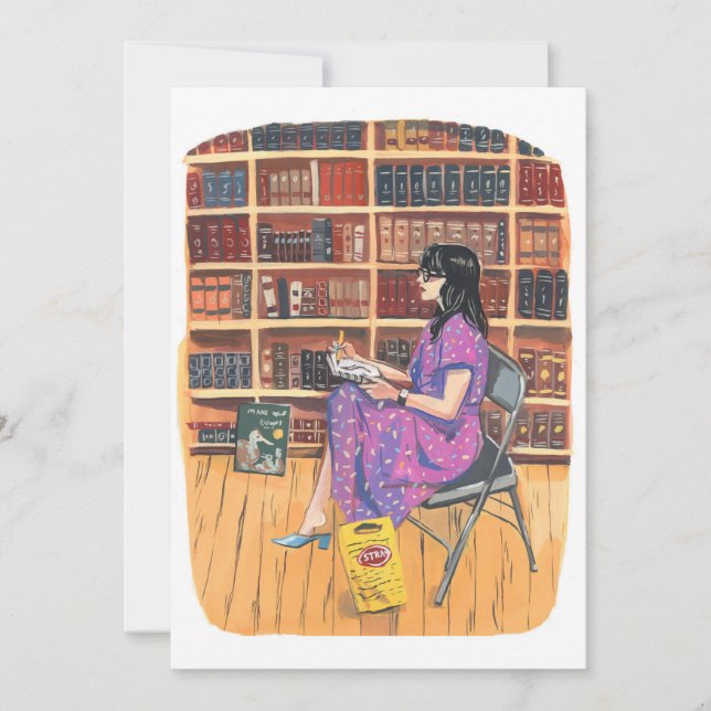 Sällsynt Bokar rum på Strand, NYC Inbjudningar (Framsida)