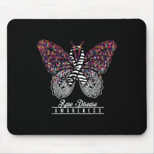 Sällsynt Disease Awareness Shirt Butterfly Älskare Musmatta