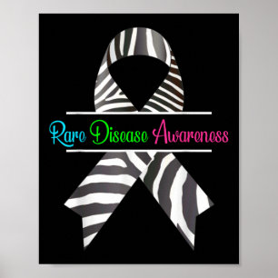 Sällsynt Disease Awareness Shirt - Zebra Sällsynt Poster