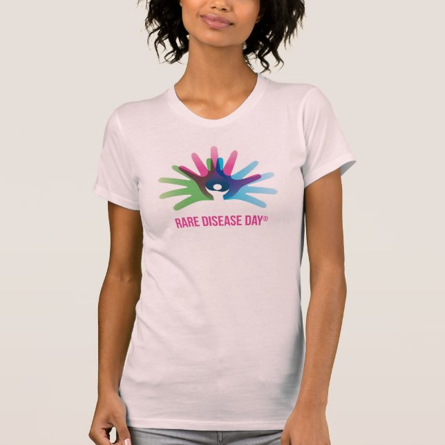 Sällsynt Disease Day Bella Canvas Bra T-Shirt (Framsida)