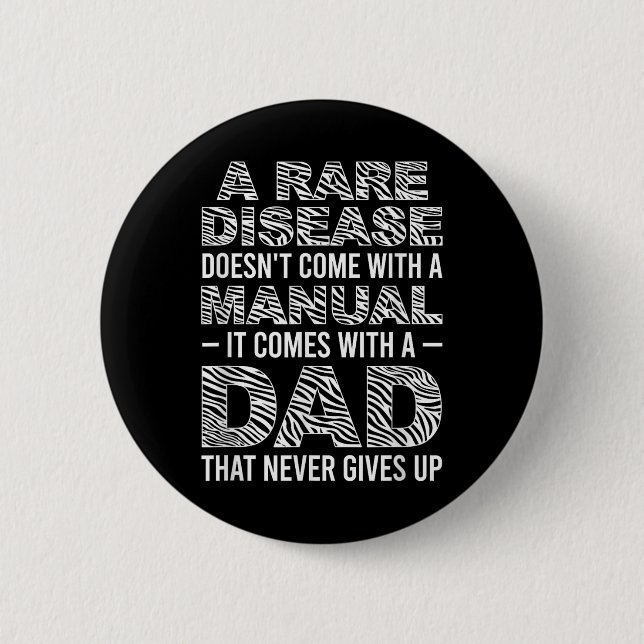 Sällsynt Disease Warrior Pappa Sällsynt Disease Aw Knapp (Framsida)