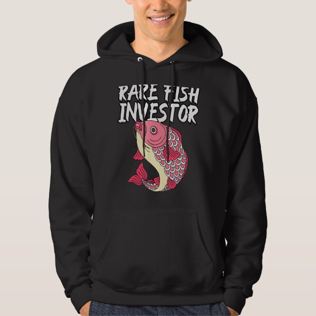 Sällsynt Fish Investor Sigma Grindset Dank Meme Vi Hoodie (Framsida)