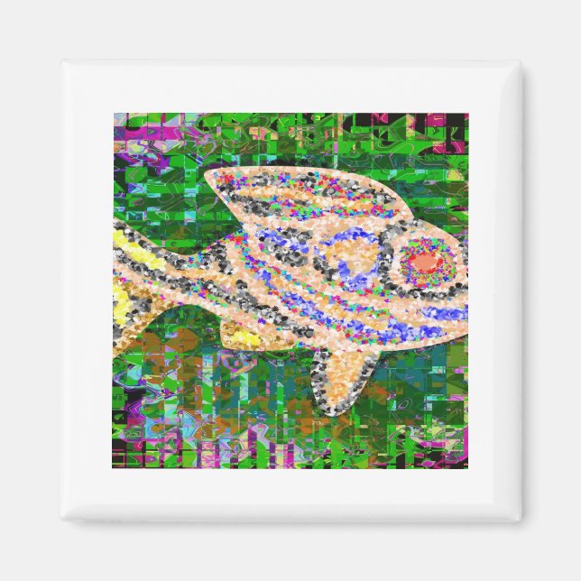 Sällsynt Golden Fish - Fantasy Imaginations Magnet (Framsidan)