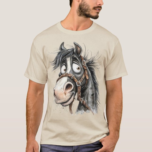 sällsynt häst t shirt (Framsida)