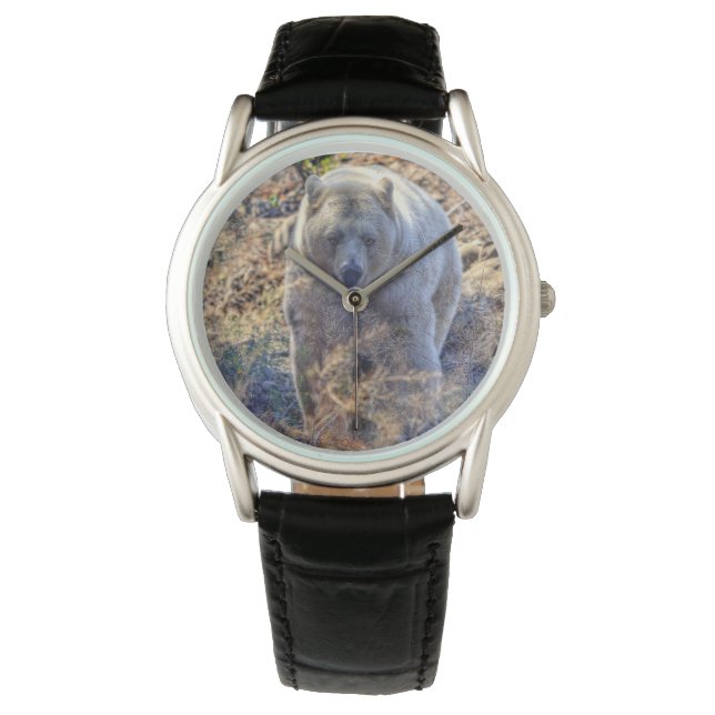 Sällsynt Kermode Bear (Spirit Bear) Wildlife Photo Armbandsur (Framsida)