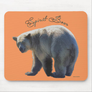 Sällsynt Kermode Bear Wildlife Art Design Musmatta