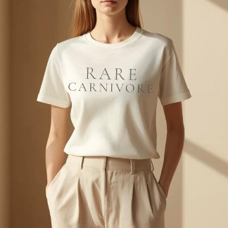 Sällsynt köttätande minimalist t shirt