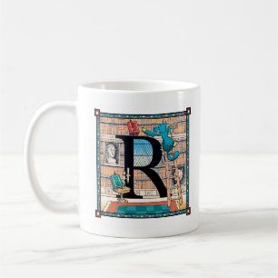 Sällsynt Letterblock mugg - med brev "R ",