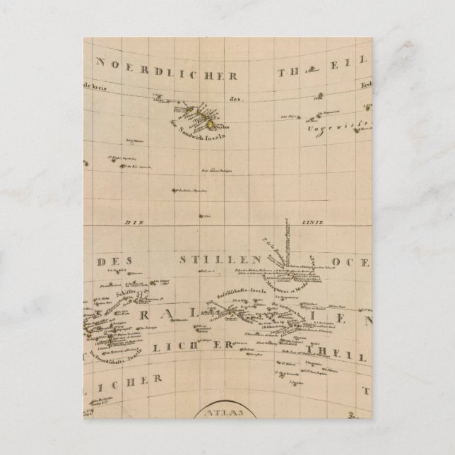 Sällsynt Nordpolprojektion Vykort (Framsida)