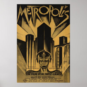 Sällsynt och berömd METROPOLISfilmaffisch Poster