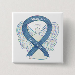 Sällsynt Sjukdomar Denim Awareness Angel Ribbon Pi Knapp